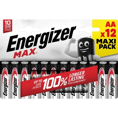 Afbeelding van Energizer batterijen Max AA/LR06/E91, blister van 12, MaxIPACK