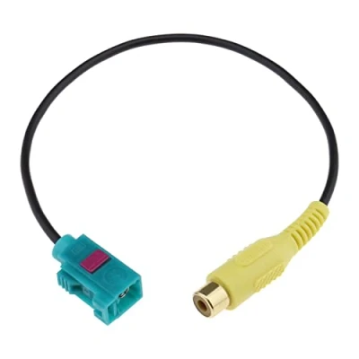 Afbeelding van Be In Your Mind Fakra Z vrouwelijk naar RCA adapterkabel compatibel met Mercedes Command PCM 2.1/PCM 3.0/NTG 2.5/NTG 4.0/NTG 4.5 auto achteruitrijcamera