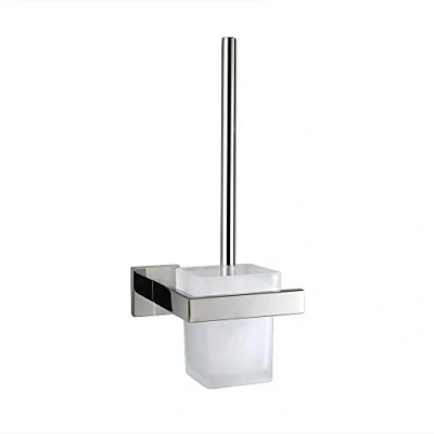 Afbeelding van TURS Toiletborstel Met Houder Opslag Organisator Stijlvolle Metalen Badkamer Borstelhouder Roestvrijstalen Wandbevestiging, Gepolijste Afwerking, Q7MTS P