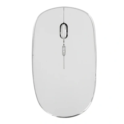 Afbeelding van MWRUBBY1 RuBBY optische muis, 1600 dpi, draadloos, stil, wit/zilverkleurig