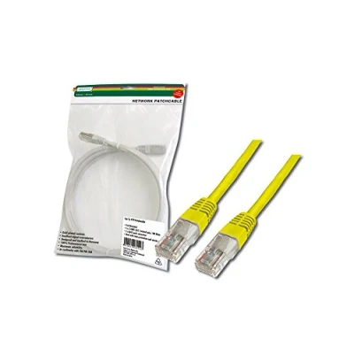 Afbeelding van Digitus DK 1512 030/Y RJ45 Netwerkkabel, patchkabel CAT 5e U/UTP 3.00 m Geel Verdraaide paren 1 stuk(s)