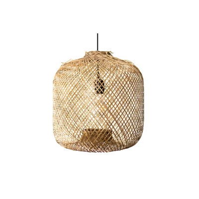 Afbeelding van Bamboe Hanglamp, Handgemaakt, Naturel, 40 cm