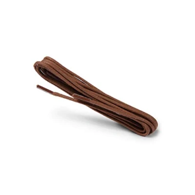 Afbeelding van Kaps Gewaxte ronde Dunne Veters, 2 mm kwaliteit 100% katoenen veters voor casual en modieuze schoenen, gemaakt in Europa, 1 paar, veel mooie kleuren lengtes (75 cm 29 inch 4 tot 5 oogparen / 49 cognac)