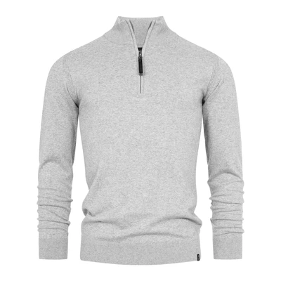 Afbeelding van Indicode Heren Gore Pullover Trui van 80% katoen Lt Grey Mix S