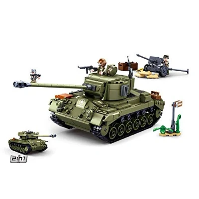 Afbeelding van Sluban Medium Tank Groen 6938242957209