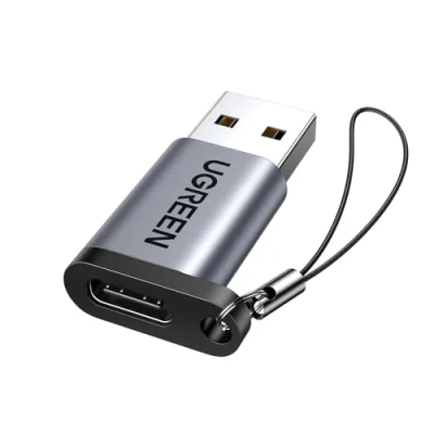Afbeelding van UGREEN USB C naar 3.0 Adapter voor Macbook, Chromebook Nexus 5X, Galaxy Note8, Laptop, Tablet, Lader, Aluminium Behuizing. (Grijs)