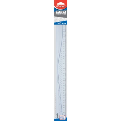 Afbeelding van Maped lat Geometric 40 cm, transparant
