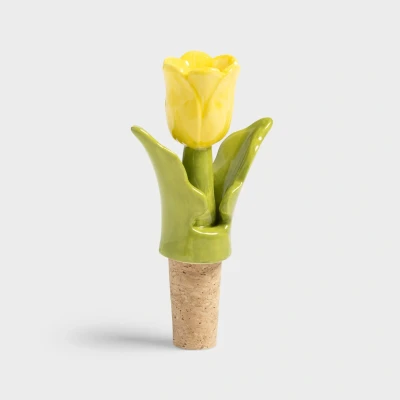 Afbeelding van &amp;Klevering Flessenstop tulp geel