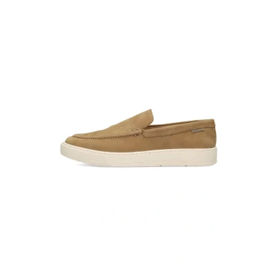 Afbeelding van PS Poelman Gregory suède loafers taupe