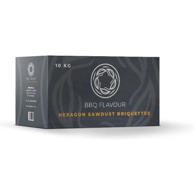 Afbeelding van Yakiniku BBQ Flavour Accessoire Houtskool Sawdust Briquettes Hexagon kg rettes 10 Zwart