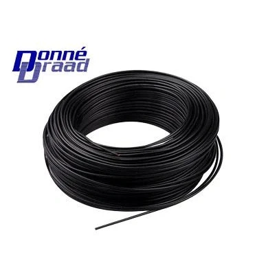 Afbeelding van Donne installatiedraad VD/750 1.5 mm2 rol 100 m zwart