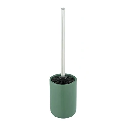Afbeelding van Allstar WC garnituur Olinda, toiletborstelhouder in conische vorm, borstelhouder matte afwerking, gemaakt van keramiek, incl. toiletborstel zwart, afmetingen (B/D x H): Ø 9,5 40 cm, groen