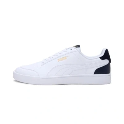 Afbeelding van Puma Shuffle Sneaker uniseks volwassene, Wit (White Peacoat Team Gold), 38 EU
