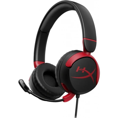 Afbeelding van HyperX Cloud Mini gaming hoofdtelefoon met kabel voor kinderen, volume 85 dB, pc/switch/PS/Chromebook/Xbox/mobiele telefoon, rood/zwart
