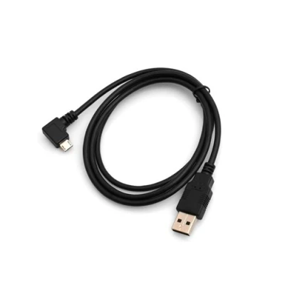 Afbeelding van System S Micro USB kabel datakabel oplaadkabel haakse stekker hoek 1 m