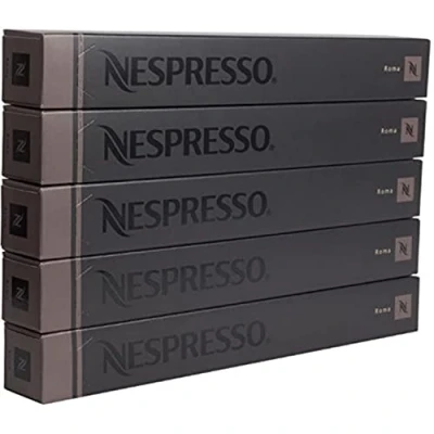 Afbeelding van Nespresso Roma Koffie 50 Capsules Pods 5 Mouwen Lange Vervaldatum
