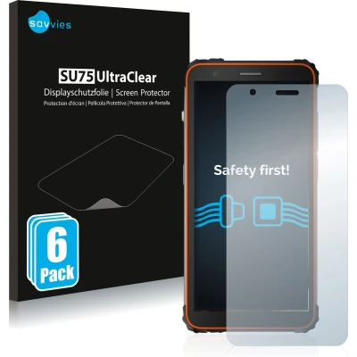 Afbeelding van Savvies Screenprotector voor Blackview BV6600 Folie Beschermfolie transparant (6 Stuks)
