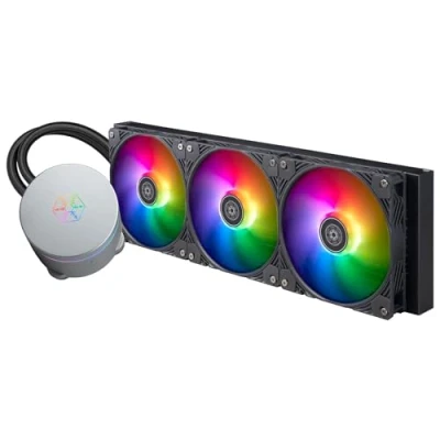 Afbeelding van SilverStone Technology IceMyst 420, eersteklas all in one vloeistofkoeler met ARGB verlichting, SST IM420