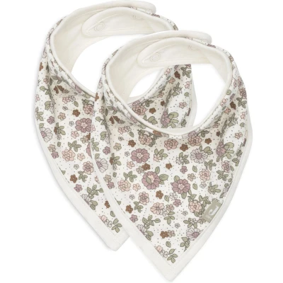 Afbeelding van Jollein Retro Flowers 2 pack Bandana Slabber 029 867 67045
