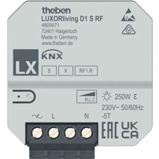 Afbeelding van Theben luxorliving 1 voudige rf dimactor inbouw 4800671