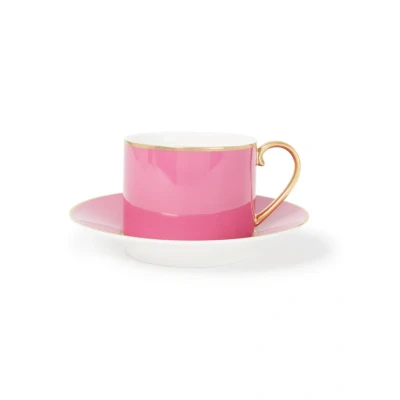 Afbeelding van Koffiekop Pip Studio Chique Gold Pink 220 ml