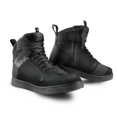 Afbeelding van SHIMA REBEL 2.0 Motorschoenen voor heren, leer, geventileerd, goedgekeurd, sneakers, enkelbescherming, ritssluiting aan de zijkant, antislipzool, zomer, traillaarzen (heren,