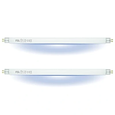 Afbeelding van FSL T5 F8W BL reservelamp voor vliegendoder, UV buis van 30 cm, muggendoder/insectendoder, 8 W/16 W (2 stuks)