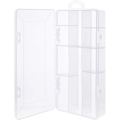 Afbeelding van InLine, Assortimentsdoos, Kleine onderdelenbak, 10 compartimenten, afmetingen: 206x107x33mm, wit