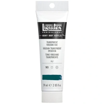 Afbeelding van Liquitex 1045327 Professional Heavy Body acrylverf in kunstenaarskwaliteit met uitstekende lichtechtheid en boterachtige consistentie, 59ml Tube, Transparent Viridian Hue