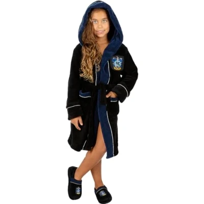 Afbeelding van FUNIDELIA Harry Potter Ravenklauw Badjas voor kinderen 7 9 jaar