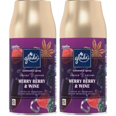 Afbeelding van 2 x Glade Automatische Spray Navulling 269ml Merry Berry &amp; Wine