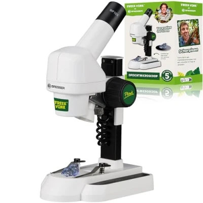 Afbeelding van Freek Vonk x BRESSER Opzichtmicroscoop voor Kinderen 20x Vergroting Bekijk o.a. Munten, Insecten of Stenen