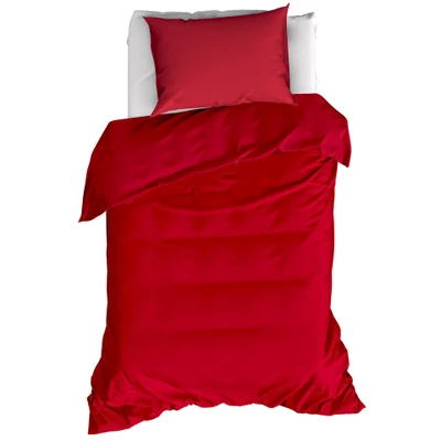 Afbeelding van Dekbedovertrek MOODIT Basil Deep Red 140 x 200 / 220 cm 1 Persoons