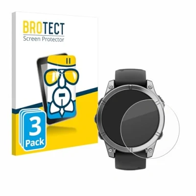 Afbeelding van BROTECT Screenprotector voor Garmin Fenix E Folie Beschermfolie Beschermglas transparant (3 Stuks)