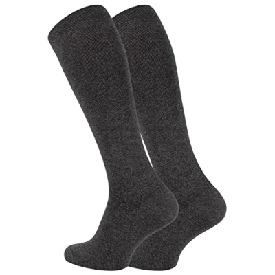 Afbeelding van VCA steunkousen reiskousen compressiekousen (2 paar) dames en heren zwart, antraciet, beige, marineblauw, 43 46 EU