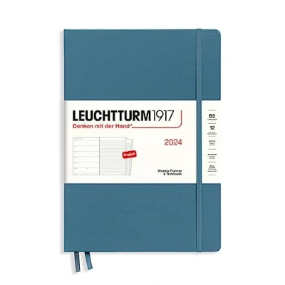 Afbeelding van LEUCHTTURM1917 367762 weekkalender en notitieboek Composition (B5) 2024, 12 maanden, Stone Blue, Engels