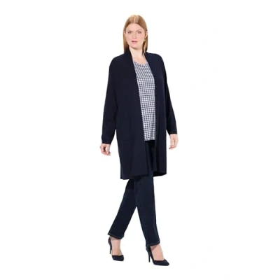 Afbeelding van Ulla Popken LONG OPEN Front Vest, Dames, Maat: 42/44, Dark blue