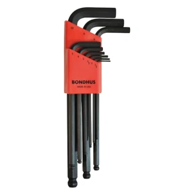 Afbeelding van Bondhus Haakse inbusset 1.27 10mm lang BLX15M Kogelkop
