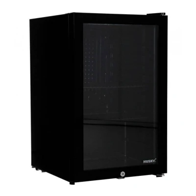 Afbeelding van Koelkast glasdeur zwart 71L (H)69x(B)43x(D)48