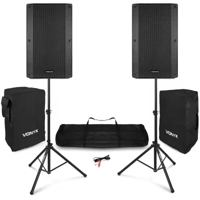 Afbeelding van Vonyx VSA15 PA System Actieve speakers met Bluetooth Inclusief