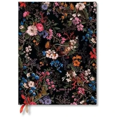 Afbeelding van Agenda 18mnd 23 24 Paperblanks Floralia Ultra 7dg vert