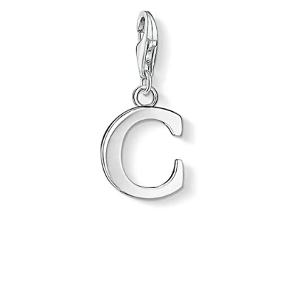 Afbeelding van Thomas Sabo Bedelhanger voor dames C letter Charm Club 925 sterling zilver 0177 001 12