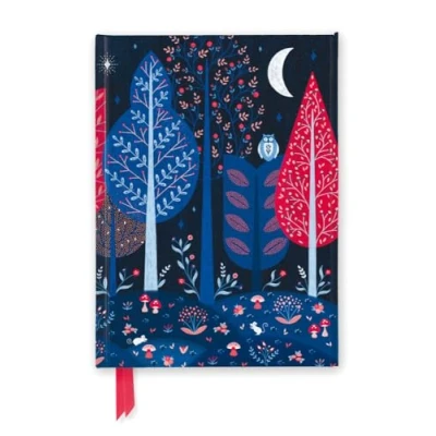 Afbeelding van Jenny Zemanek: The Enchanted Forest (Foiled Journal): Unser hochwertiges, liniertes Blankbook mit festem, künstlerisch geprägtem Einband und Magnetverschluss