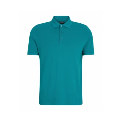 Afbeelding van Falke Poloshirt petrol, Heren, Maat: Medium, Petrol