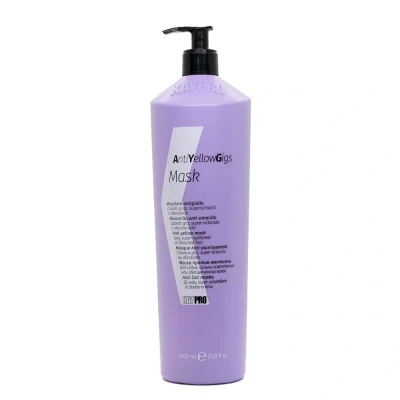 Afbeelding van KayPro No Yellow Gigs Masker 1000 ml Professionele Haarverzorging Zilver Purple Mask Zilvershampoo Haarmasker