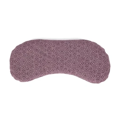 Afbeelding van Bodhi Zacht oogkussen van katoen, vulling biologisch lijnzaad en biologische lavendel, veganistisch, oogmasker voor yoga, ontspanning meditatie, Bloom, aubergine