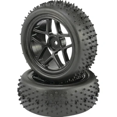 Afbeelding van Reely 1:10 Buggy Complete wielen Spike 5 dubbelspaaks Zwart 2 stuk(s)