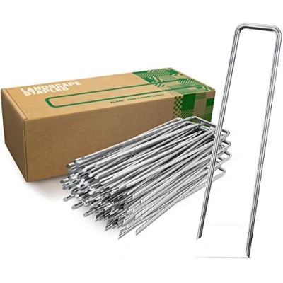 Afbeelding van Gardengloss® Anti Roest Stalen Grondankers Voor Extreem Harde Grond (50 Stuks) 200 mm Lang, 25 Breed, Ø 3.8