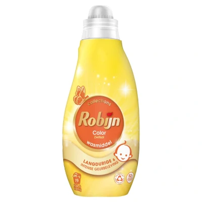 Afbeelding van 8x Robijn Klein &amp; Krachtig Wasmiddel Zwitsalgeur 19 Wasbeurten 665 ml