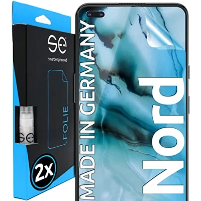 Afbeelding van 3D Screenprotector voor OnePlus Nord [2 stuks smart engineered] Matte, volledig dekkende ontspiegelde beschermfolie, vriendelijk beschermhoesjes, Geen glas maar TPU folie